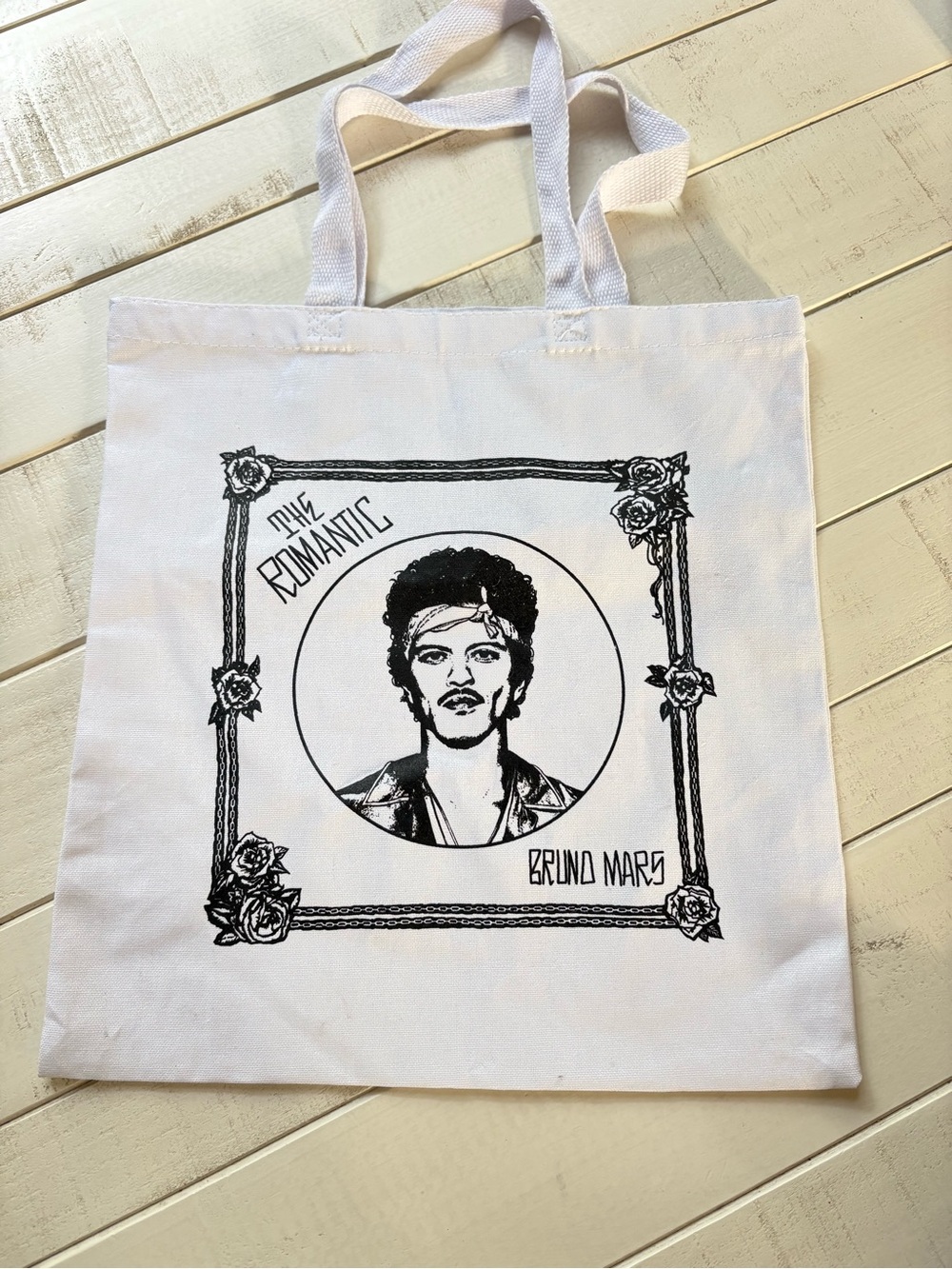 Bruno Mars The Romantic Album tote bag